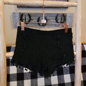 Girls Adam Levine size Medium black gauze shorts